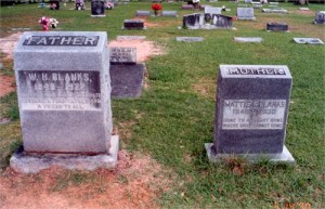 blanks wm III and mattie carpenter headstones