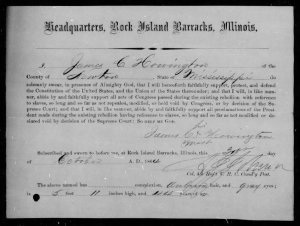 james c howington pow