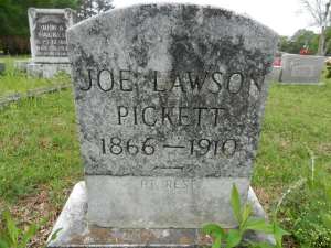 pickett, joseph lawson sr, son of rt and lucy