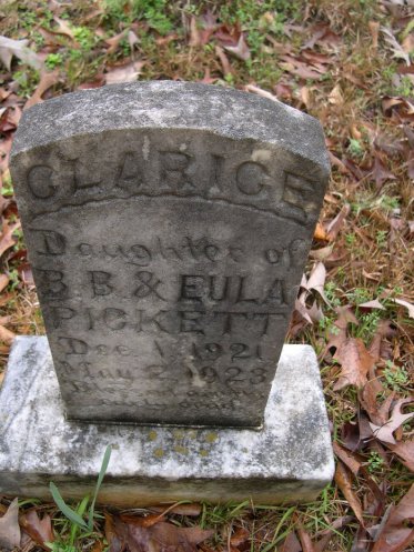 pickett fleta clarise headstone